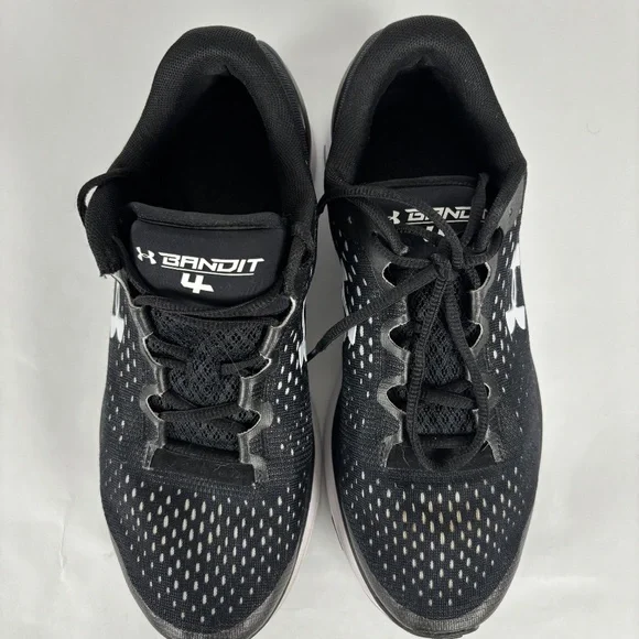 Under Armour, Men's 8.5 Athletic, Charged Bandit 4, Black, Running Sneakers - Picture 6 of 10